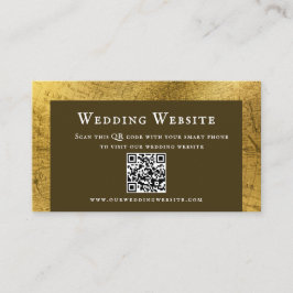 Tarjeta de gabinete de Boda de oro de época encant
