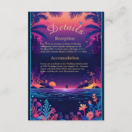 tarjeta de gabinete de boda de vibración de la cos