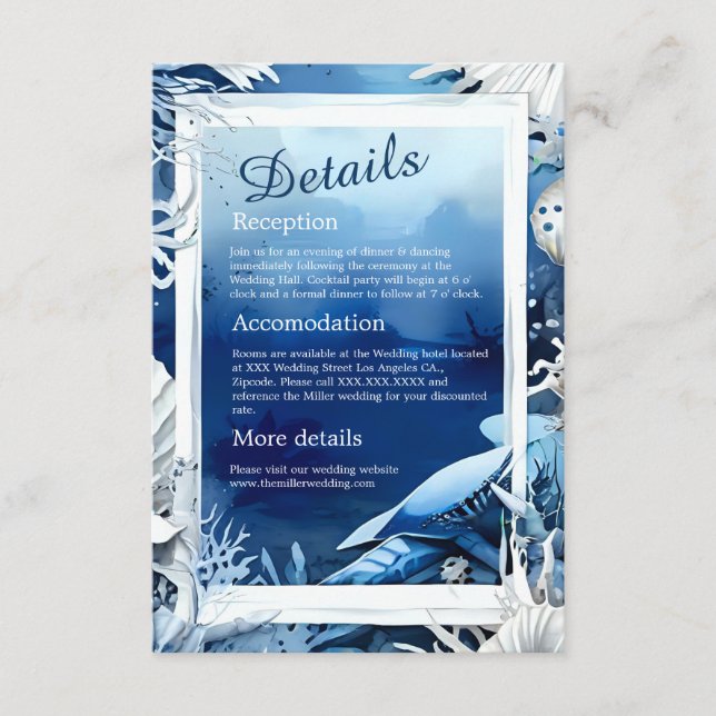 tarjeta de gabinete de boda de vibración de la cos (Anverso)