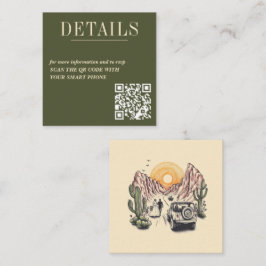 Tarjeta de gabinete de código QR para parejas de c