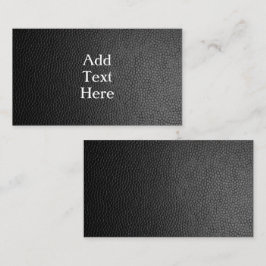 Tarjeta de gabinete de cuero negro Faux