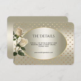 Tarjeta de gabinete de detalle de corazones de oro