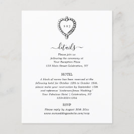 Tarjeta de gabinete de detalles antiguos en blanco