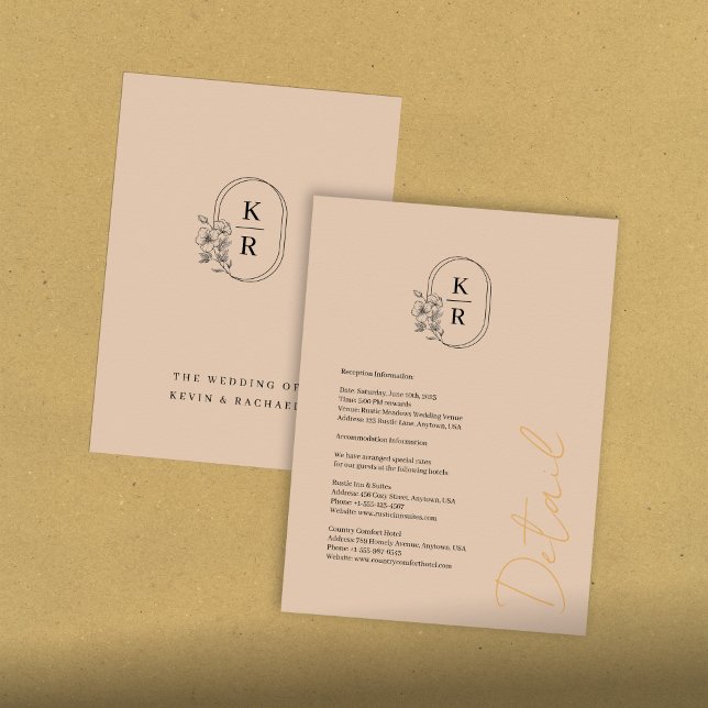 Tarjeta de gabinete de detalles de Boda ruso (Subido por el creador)