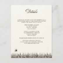 Tarjeta de gabinete de detalles de Boda ruso