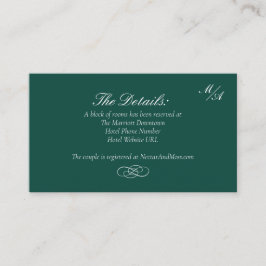 Tarjeta de gabinete de detalles de estilo formal v