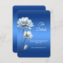 Tarjeta de gabinete de detalles de las flores de c