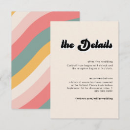 Tarjeta de gabinete de detalles de las ondas de co