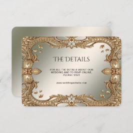 Tarjeta de gabinete de detalles de marco para orde