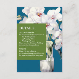 Tarjeta de gabinete de detalles de Ocean Blue para