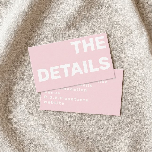 Tarjeta de gabinete de detalles de tipografía mode (Modern typography details enclosure card.)