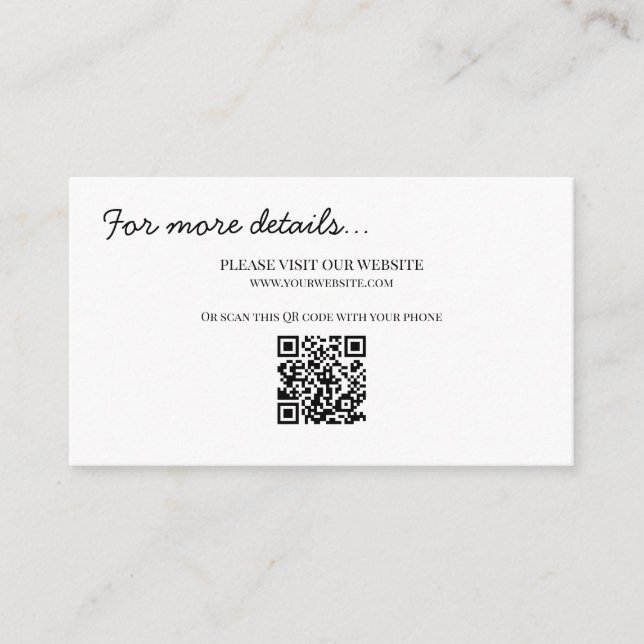 Tarjeta de gabinete de detalles del Boda de Moda c (Anverso)