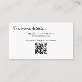 Tarjeta de gabinete de detalles del Boda de Moda c