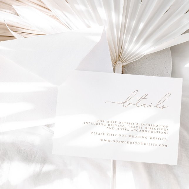 Tarjeta de gabinete de detalles del Boda Minimalis (Subido por el creador)