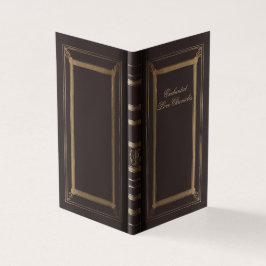 Tarjeta de gabinete de detalles del libro de amor