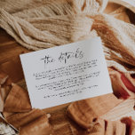 Tarjeta de gabinete de detalles | Estacionería Bod<br><div class="desc">Esta es una elegante y moderna tarjeta de detalles con un hermoso tipo de letra caligrafía y un sencillo tipo de letra serif. Modificar toda la redacción, excepto la de "detalles". // Para los artículos que coincidan, por favor visite la colección "ALICE" en la tienda Sincerely By Nicole Zazzle. *...</div>