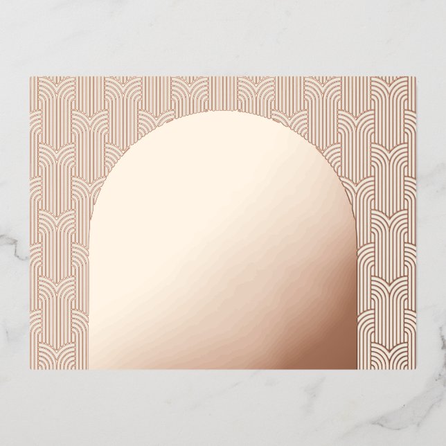 Tarjeta de gabinete de detalles geométricos (Anverso)