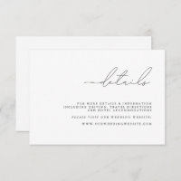 Tarjeta de gabinete de detalles Minimalistas moder