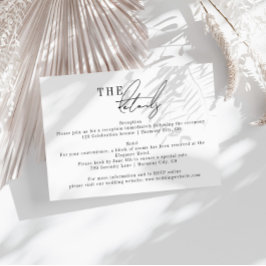 Tarjeta de gabinete de detalles Minimalistas moder