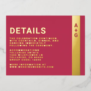 Tarjeta de gabinete de detalles rosa brillante