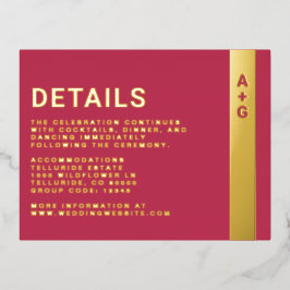 Tarjeta de gabinete de detalles rosa brillante