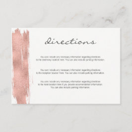 Tarjeta de gabinete de dirección de pincel de oro