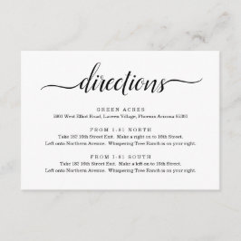 Tarjeta de gabinete de direcciones - simple