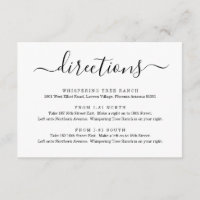 Tarjeta de gabinete de direcciones - simple