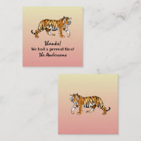Tarjeta de gabinete de diseño Tiger