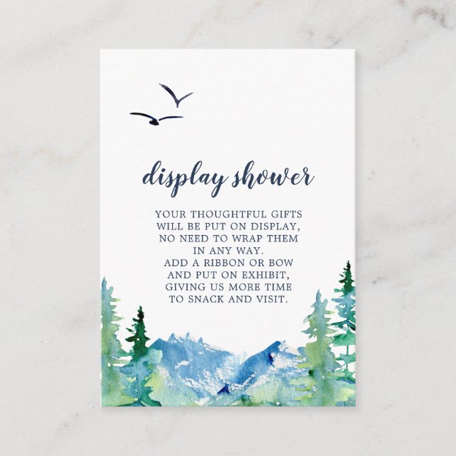 Tarjeta de gabinete de ducha de la pantalla Rocky  (Anverso)