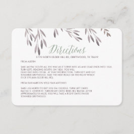 Tarjeta de gabinete de instrucciones para Bodas de