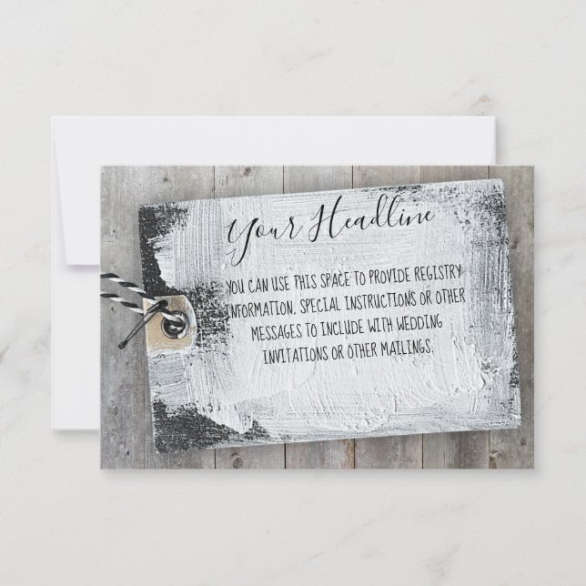 Tarjeta de gabinete de mensajes de Personalizado d (Anverso)