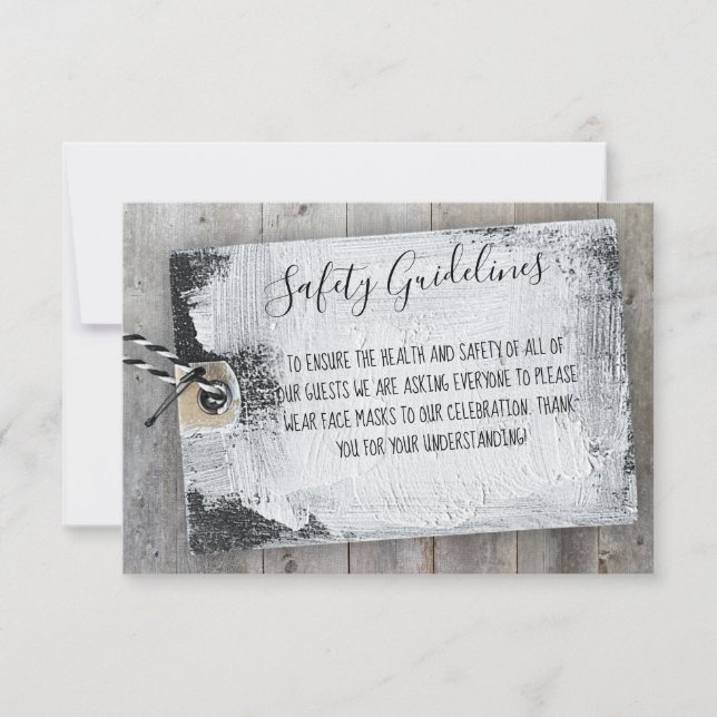 Tarjeta de gabinete de mensajes de seguridad de cu (Anverso)