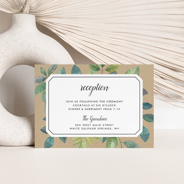 Tarjeta de gabinete de recepción Botanica Kraft (Subido por el creador)