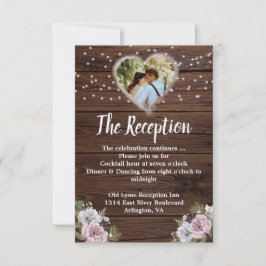 Tarjeta de gabinete de recepción de boda de foto r
