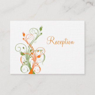 Tarjeta de gabinete de recepción de color blanco y
