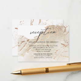 Tarjeta de gabinete de recepción de Relieve metali