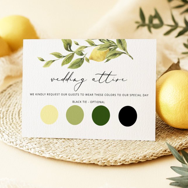 Tarjeta de gabinete de ropa de Boda Lemon Amalfi C (Subido por el creador)