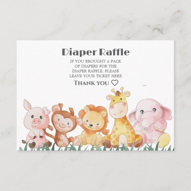 Tarjeta de gabinete de solicitud de Raffle Cuadern (Anverso)