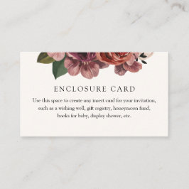 Tarjeta de gabinete de sucursal rusa de otoño