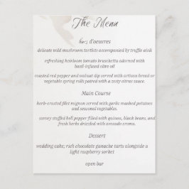 Tarjeta de gabinete del boda