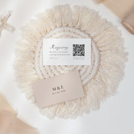 Tarjeta de gabinete del Boda del Registro de códig