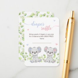 Tarjeta de gabinete Diaper Raffle