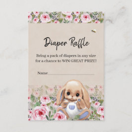 Tarjeta de gabinete Diaper Raffle