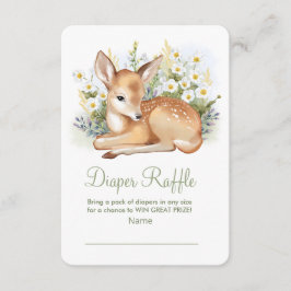 Tarjeta de Gabinete Diaper Raffle para ducha de be