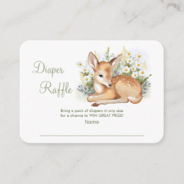 Tarjeta de Gabinete Diaper Raffle para ducha de be