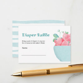 Tarjeta de Gabinete Diaper Raffle para ducha de be