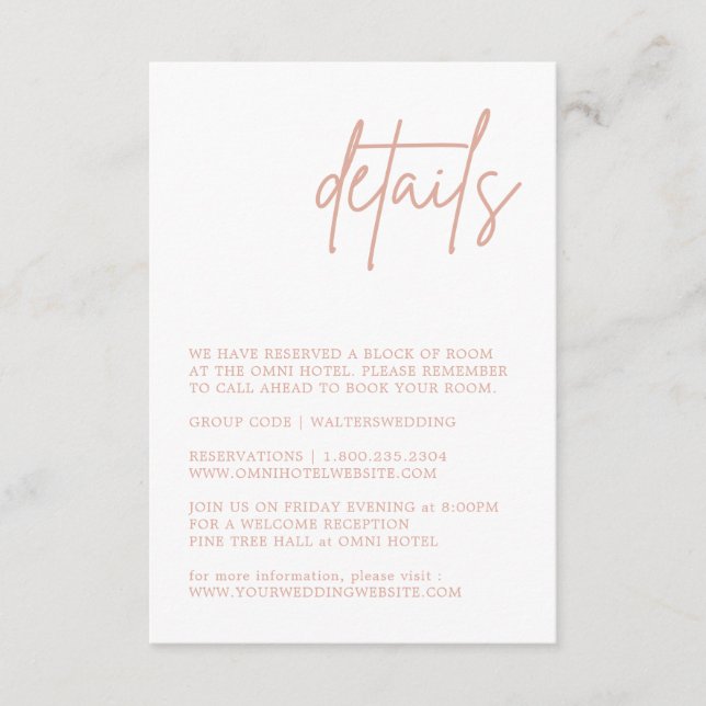 Tarjeta de gabinete Dusty Rosa (Anverso)