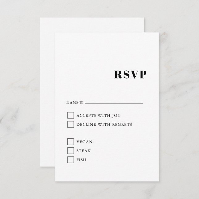 Tarjeta de gabinete elegante y moderna en blanco y (Anverso / Reverso)