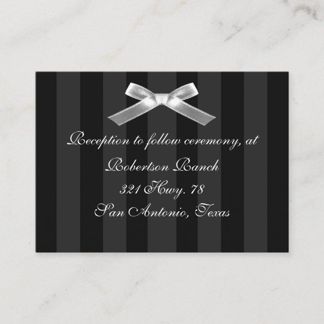 Tarjeta de gabinete en blanco y negro (Anverso)